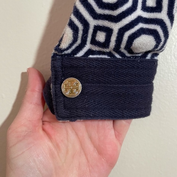 Tory Burch Terry Cloth Zip Up Hoodie - Picture 5 of 8